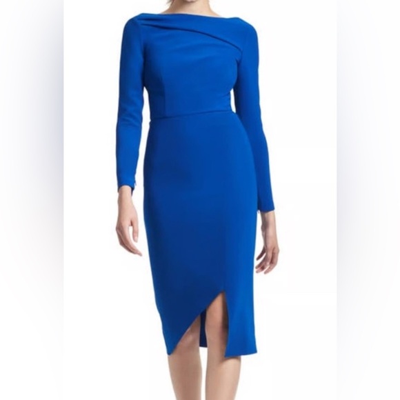 Sachin + Babi Dresses & Skirts - NWT [Sachin and Babi] Patrizia Bateau Neck Midi Dress in Cobalt Blue Women’s 8
